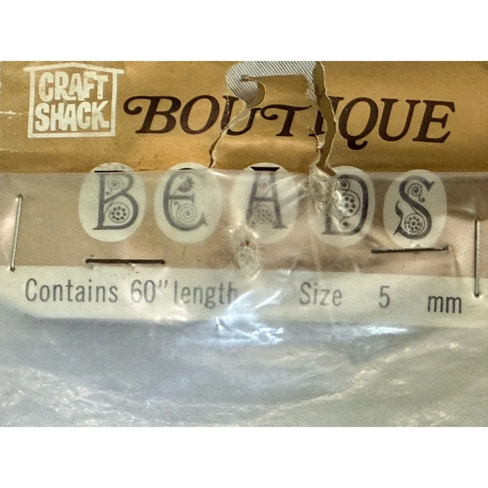 New + VTG Lot of 5 Items Jewelry Making Glass Beads Metal Acrylic